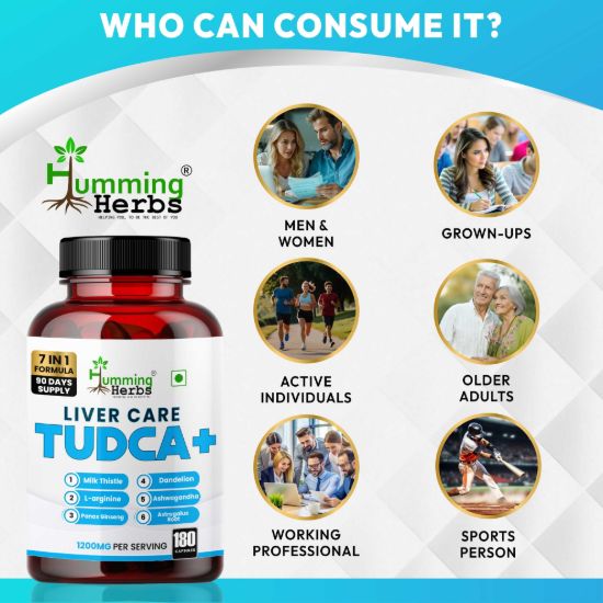 Picture of TUDCA+ Liver Care Supplement with Milk Thistle & Ashwagandha - 180 Capsules (90 Days Supply)