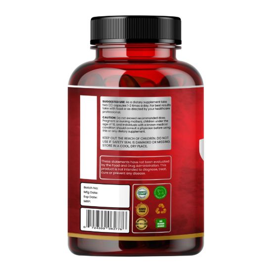 Picture of Calcium Magnesium Butyrate 1000mg - 90 Veg Capsules for Gut Health & Bone Support