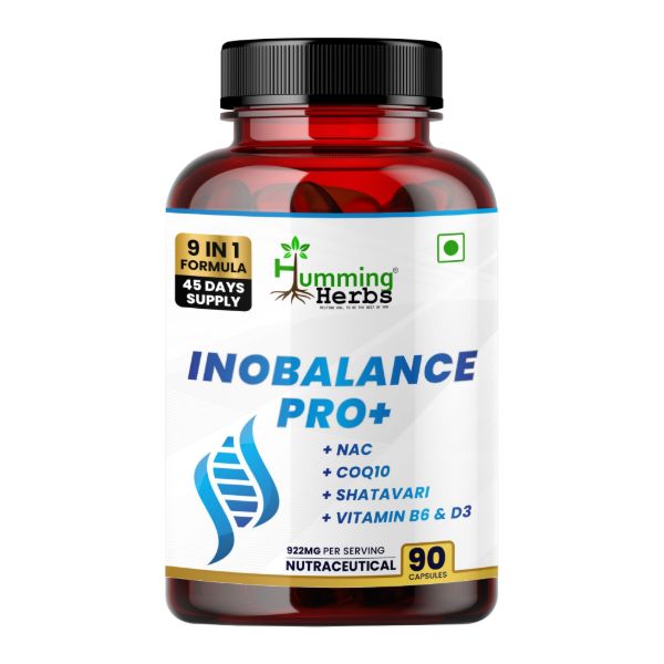 Inobalance Pro+ | 9-in-1 Nutraceutical with NAC, CoQ10, Shatavari &amp; Vitamin B6 D3 | 90 Capsules