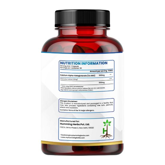 Picture of CAAKG Calcium Alpha-Ketoglutarate Liposomal Supplement - 500mg, 90 Capsules (3 Months Supply)
